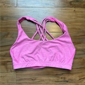 Victoria Secret Strappy Back Sports Bra NWT Neon peony pink Small